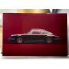 Impression sur verre Porsche vintage