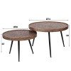 Tables basses Velma effet bronze