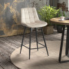 Tabouret Lotus velours