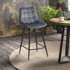 Tabouret Lotus velours