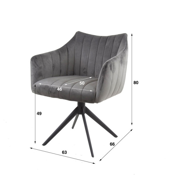 Fauteuil  pivotant Aldo