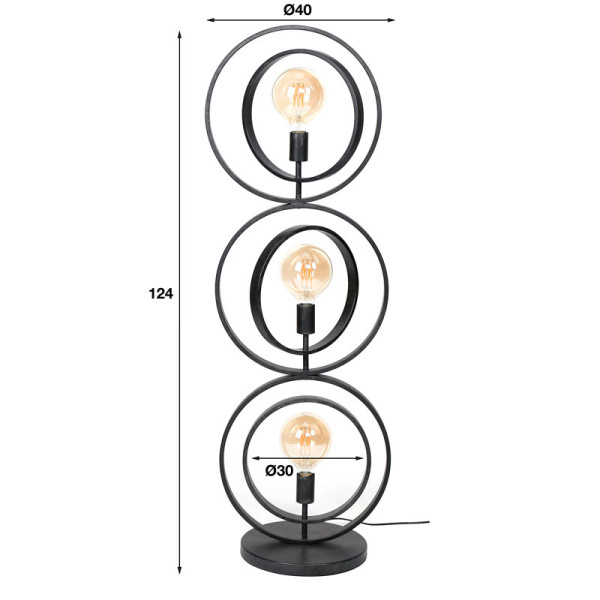 Lampadaire Sphère métal