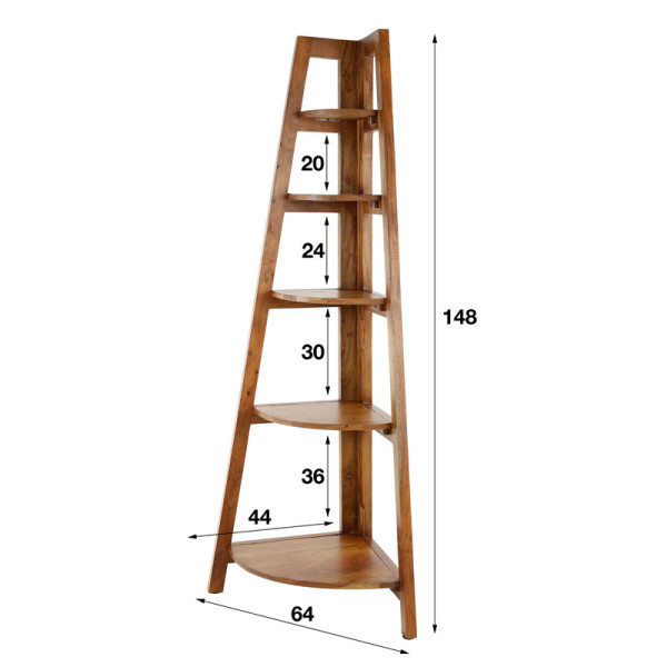 Etagère angle manguier