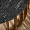 Table basse marbre noir