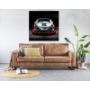 Impression sur verre Porsche Martini ou tricolore