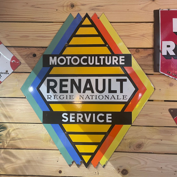 Plaque émaillée Renault