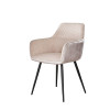 Fauteuil de table Eustache velours