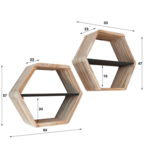 Etagères Hexago