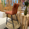 Tabouret Felipe en velours