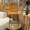 Tabouret Felipe en velours