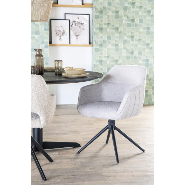 Fauteuil de table pivotant Jeff