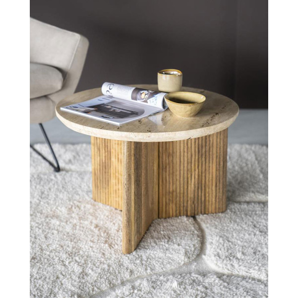 Table basse Sara travertin