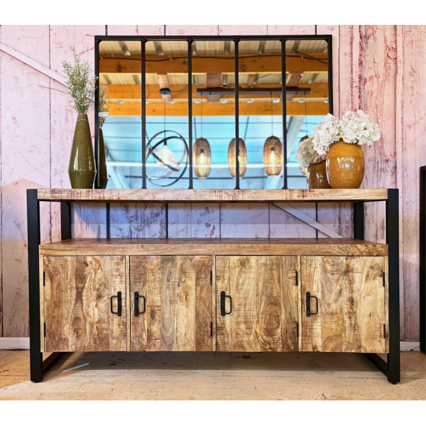 Buffet Pedro 175 cm manguier métal