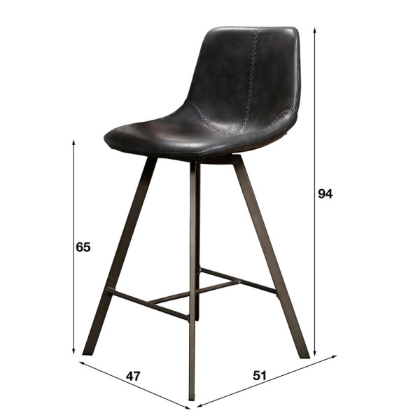 Tabouret Pepper style industriel