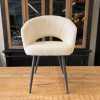 Chaise Tod en tissu bouclette