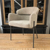 Fauteuil de table Kew bouclette