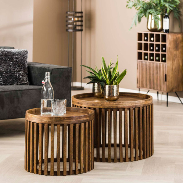 Paire tables basses Tao rondes