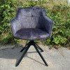 Fauteuil de table pivotant Watson en velours