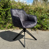 Fauteuil de table pivotant Watson en velours