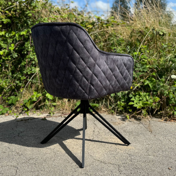 Fauteuil de table pivotant Watson en velours